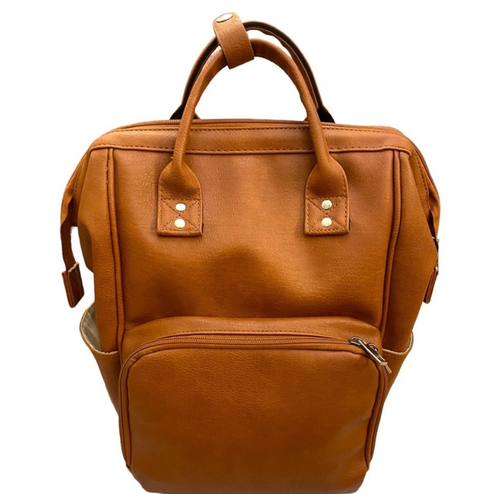 La Mare vegan leather diaper backpack